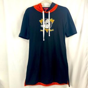 Anaheim Ducks Mitchell & Ness WMN Fleece Hoodie Dress / TDRSEL18130 / XS / NEW